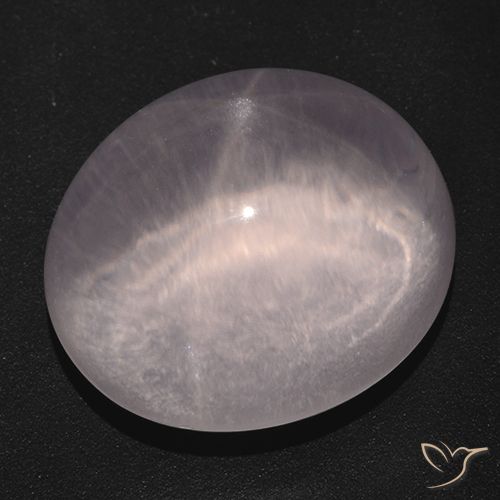 42.56ct طبيعي وردى مرجانى نجمة روز كوارتز, بيضوي, شفاف