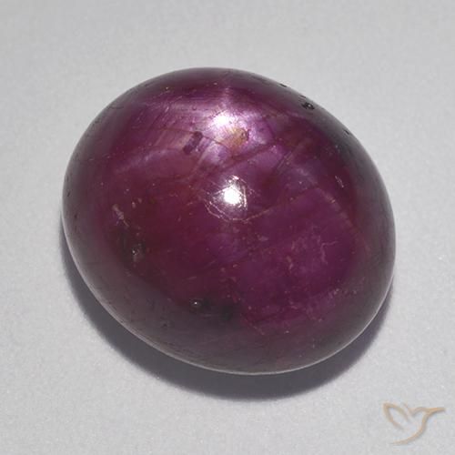 13.37ct طبيعي التوت عليق أحمر ياقوت نجمة, بيضوي, غير شفاف