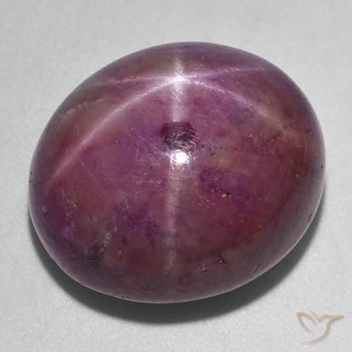 36.24ct طبيعي أرجواني محمر ياقوت نجمة, بيضوي, غير شفاف