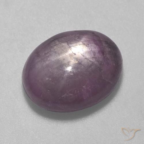6.59ct طبيعي أرجوانى فاتح ياقوت نجمة, بيضوي, غير شفاف