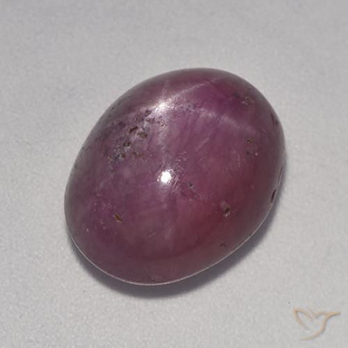 9.38ct طبيعي أرجواني محمر ياقوت نجمة, بيضوي, غير شفاف