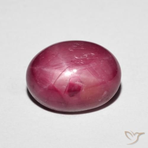 6.14ct طبيعي أحمر غامق ياقوت نجمة, بيضوي, غير شفاف
