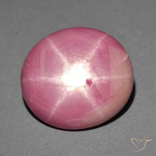 35.88ct طبيعي وردى ماجنتى ياقوت نجمة, بيضوي, غير شفاف