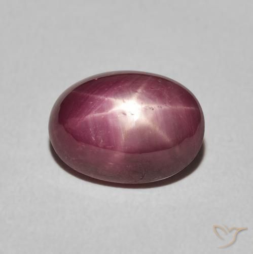 4.45ct طبيعي Medium Light-Purple ياقوت نجمة, بيضوي, غير شفاف