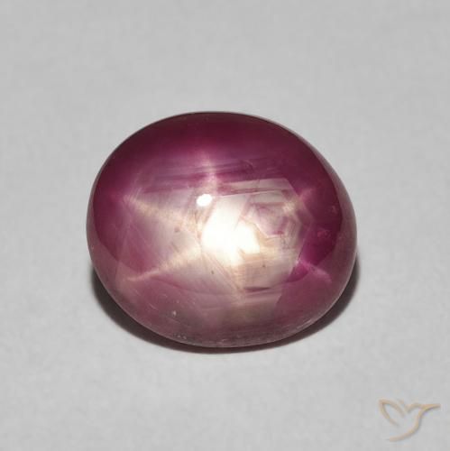 3.94ct طبيعي Medium Dark-Purple ياقوت نجمة, بيضوي, غير شفاف