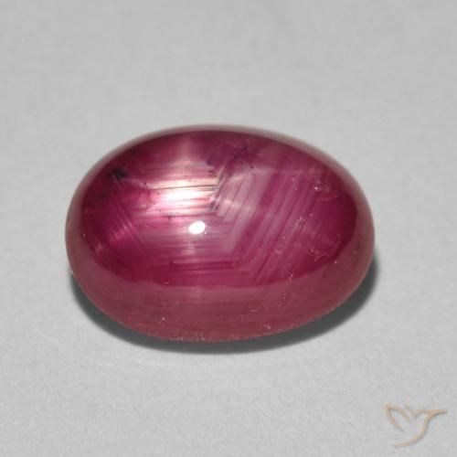 3.63ct طبيعي أحمر المربى ياقوت نجمة, بيضوي, غير شفاف