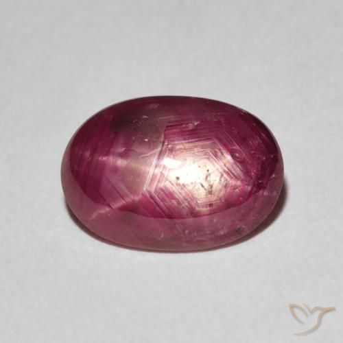 3.19ct طبيعي أحمر غامق ياقوت نجمة, بيضوي, غير شفاف