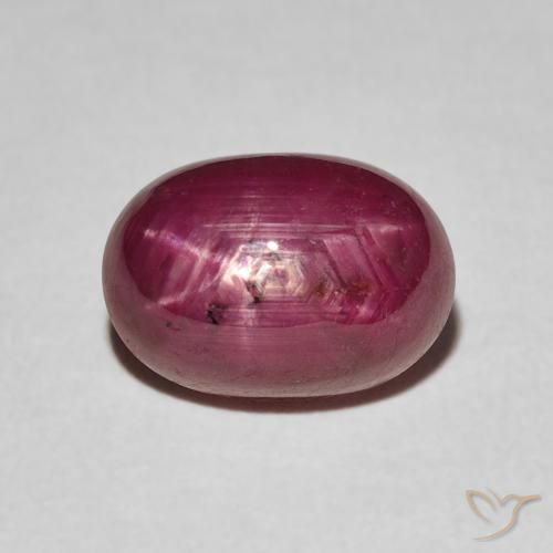 3.84ct طبيعي أحمر المربى ياقوت نجمة, بيضوي, غير شفاف