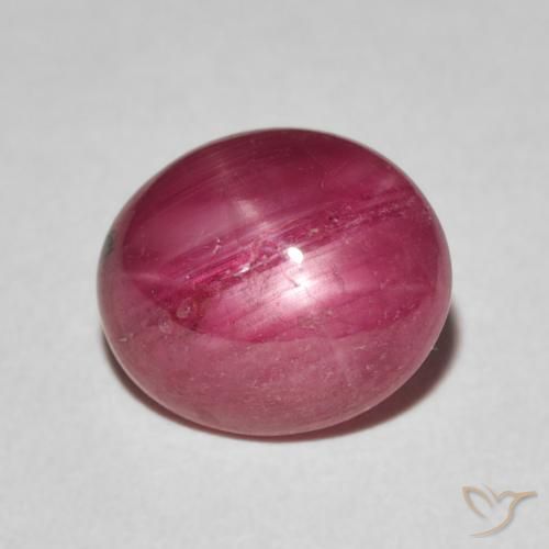 3.66ct طبيعي أحمر المربى ياقوت نجمة, بيضوي, غير شفاف