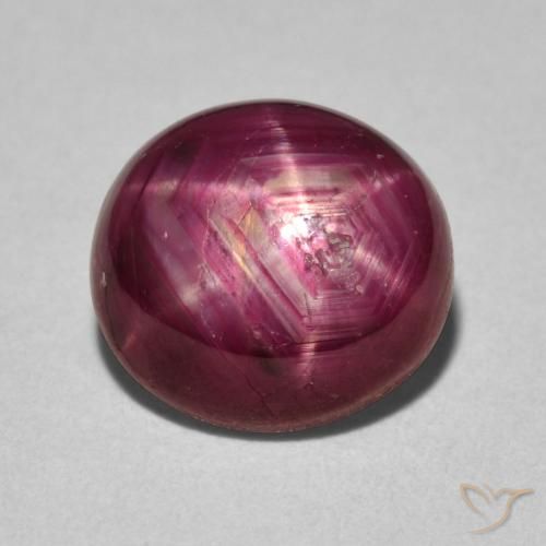 5.18ct طبيعي أحمر متوسط ياقوت نجمة, بيضوي, غير شفاف