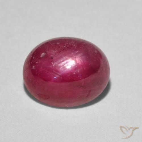 3.24ct طبيعي أحمر وردى ياقوت نجمة, بيضوي, غير شفاف