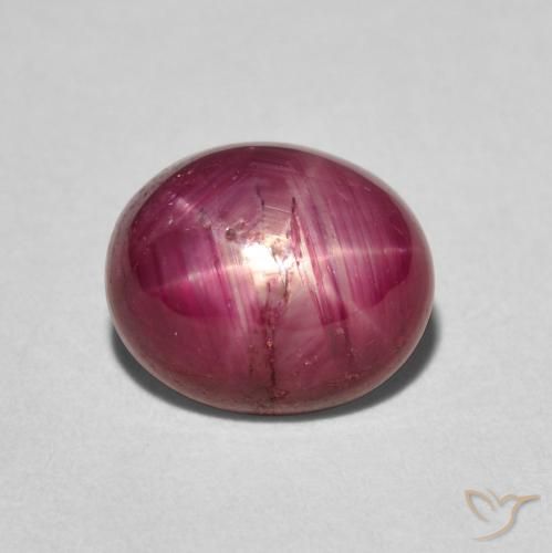 3.83ct طبيعي أحمر وردى ياقوت نجمة, بيضوي, غير شفاف