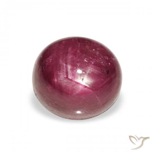 2.81ct طبيعي أرجوانى وردى ياقوت نجمة, بيضوي, غير شفاف