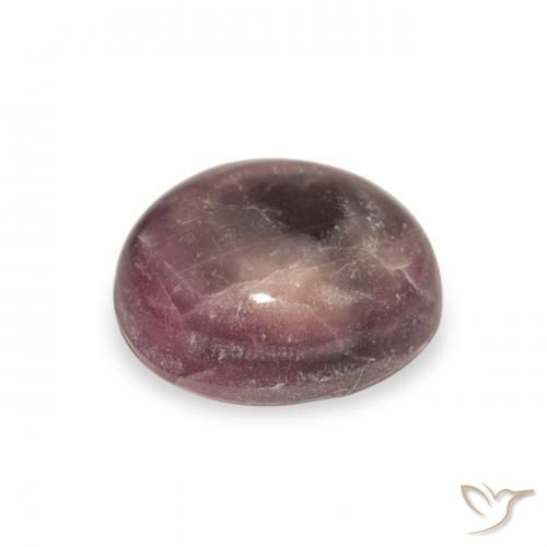ياقوت نجمة Medium Dark-Purple طبيعي، بيضوي، 4.41 قيراط، غير شفاف