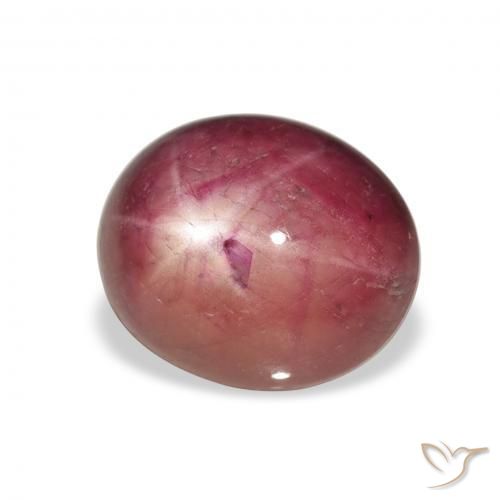 ياقوت نجمة Medium Light-Purple طبيعي، بيضوي، 8.14 قيراط، غير شفاف