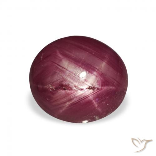 3.25ct طبيعي أحمر النبيذ ياقوت نجمة, بيضوي, غير شفاف
