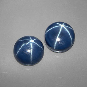 أحجار نجمة الياقوت أزرق طبيعية، قصة دائرى، غير شفاف، وزنها  قيراط