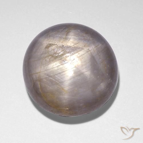 9.28ct طبيعي رمادى نجمة الياقوت, دائري, غير شفاف