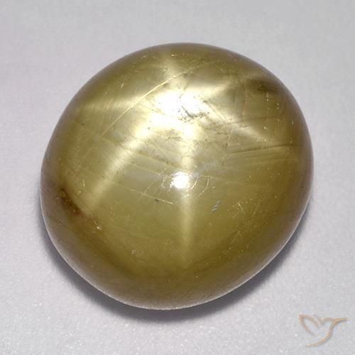 22.13ct طبيعي ذهبى برتقالى نجمة الياقوت, بيضوي, غير شفاف