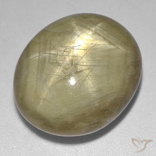 44.94ct طبيعي أصفر ترابى نجمة الياقوت, بيضوي, غير شفاف