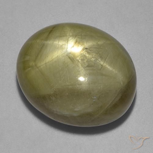 26.69ct طبيعي أصفر ذهبي نجمة الياقوت, بيضوي, غير شفاف