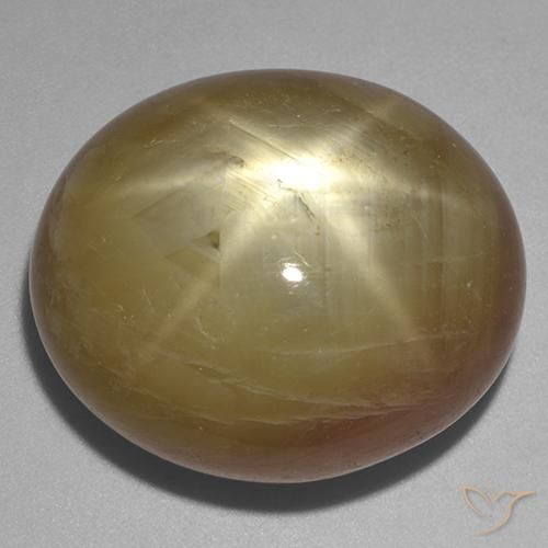 58.57ct طبيعي ذهبى برتقالى نجمة الياقوت, بيضوي, غير شفاف
