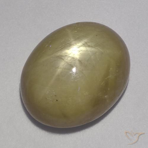 16.71ct طبيعي أصفر ذهبي نجمة الياقوت, بيضوي, غير شفاف