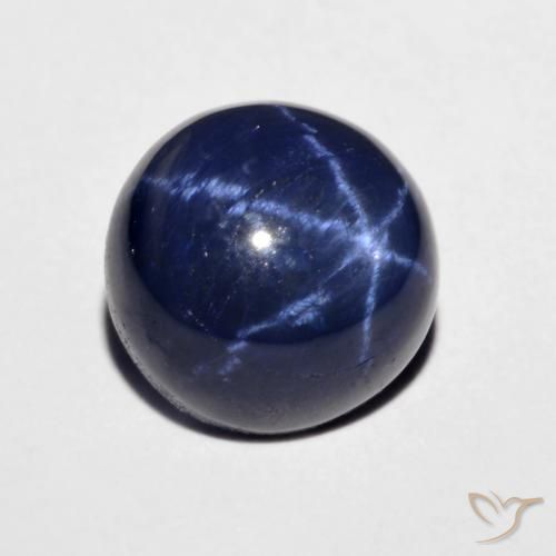 4.46ct طبيعي أزرق بحرى نجمة الياقوت, دائري, غير شفاف