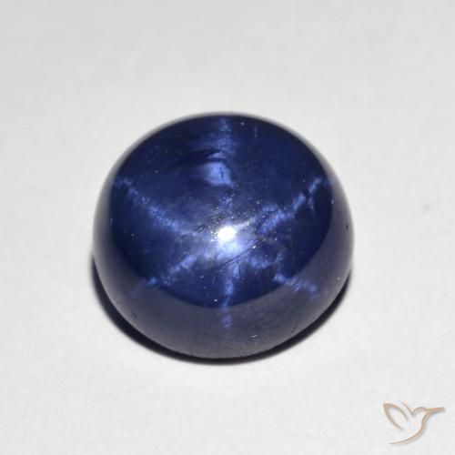 4.24ct طبيعي أزرق بحرى نجمة الياقوت, دائري, غير شفاف