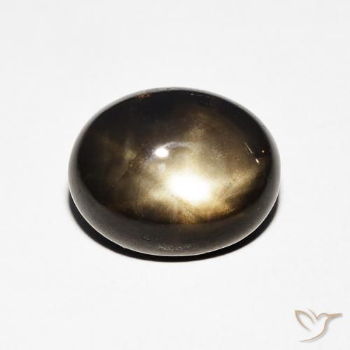 4.08ct طبيعي أسود نجمة الياقوت, بيضوي, غير شفاف