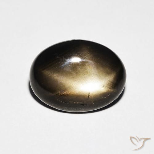 3.25ct طبيعي أسود نجمة الياقوت, بيضوي, غير شفاف