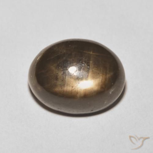 6.28ct طبيعي أسود نجمة الياقوت, بيضوي, غير شفاف