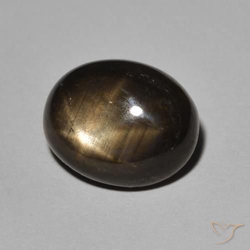 5.24ct طبيعي أسود نجمة الياقوت, بيضوي, غير شفاف