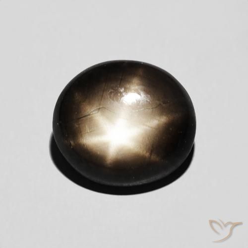 4.60ct طبيعي أسود نجمة الياقوت, بيضوي, غير شفاف
