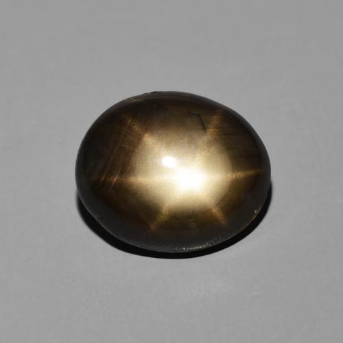 6.82ct طبيعي أسود نجمة الياقوت, بيضوي, غير شفاف