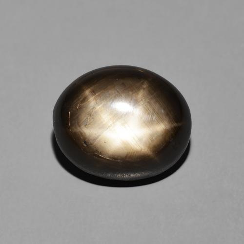 7.81ct طبيعي أسود نجمة الياقوت, بيضوي, غير شفاف
