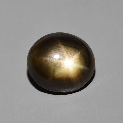 6.03ct طبيعي أسود نجمة الياقوت, بيضوي, غير شفاف