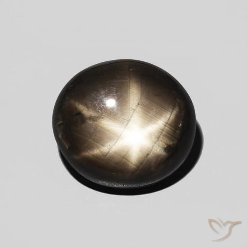 5.39ct طبيعي أسود نجمة الياقوت, بيضوي, غير شفاف, Photo A