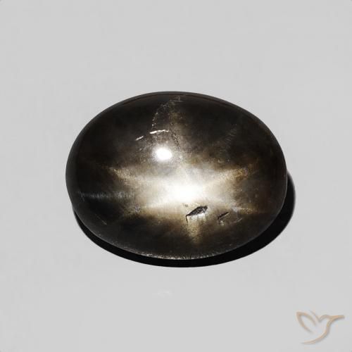 2.26ct طبيعي أسود نجمة الياقوت, بيضوي, غير شفاف