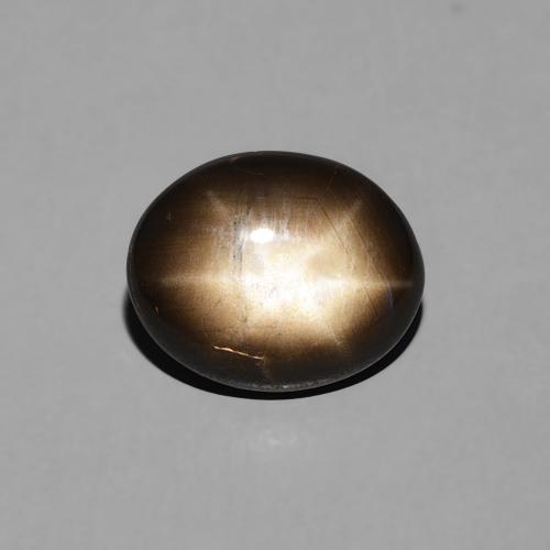 2.26ct طبيعي أسود نجمة الياقوت, بيضوي, غير شفاف