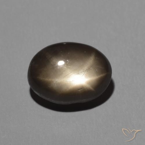 2.45ct طبيعي أسود نجمة الياقوت, بيضوي, غير شفاف