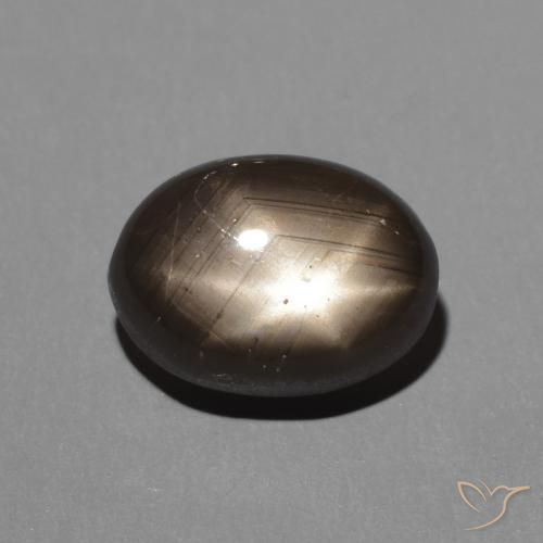 2.88ct طبيعي أسود نجمة الياقوت, بيضوي, غير شفاف