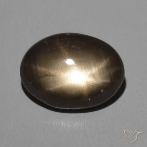 2.95ct طبيعي أسود نجمة الياقوت, بيضوي, غير شفاف