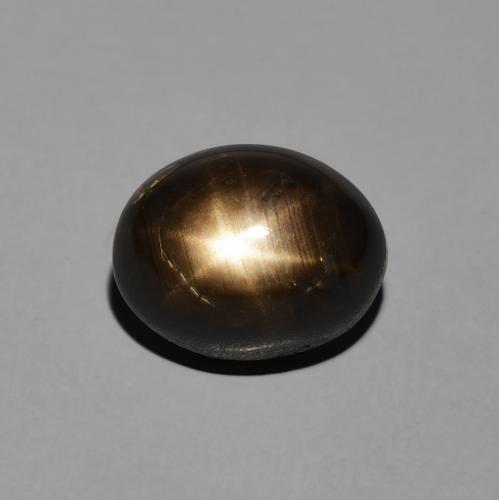 5.01ct طبيعي أسود نجمة الياقوت, بيضوي, غير شفاف