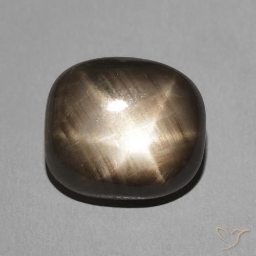 3.91ct طبيعي أسود نجمة الياقوت, وسادة, غير شفاف