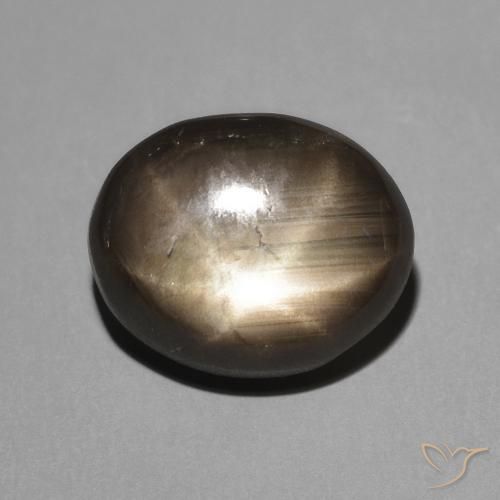 3.62ct طبيعي أسود نجمة الياقوت, بيضوي, غير شفاف