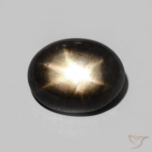 5.70ct طبيعي أسود نجمة الياقوت, بيضوي, غير شفاف