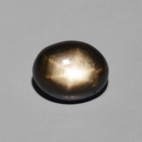 4.38ct طبيعي أسود نجمة الياقوت, بيضوي, غير شفاف