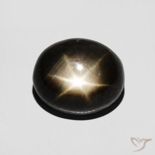 2.77ct طبيعي أسود نجمة الياقوت, بيضوي, غير شفاف