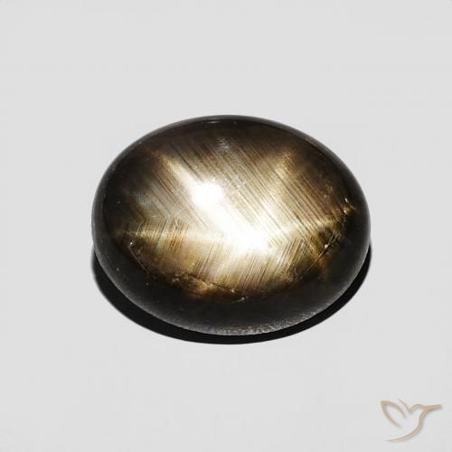 2.36ct طبيعي أسود نجمة الياقوت, بيضوي, غير شفاف